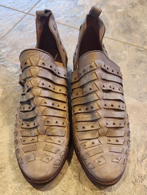 NWOT Veracruz Tan Leather Bootie Size 38